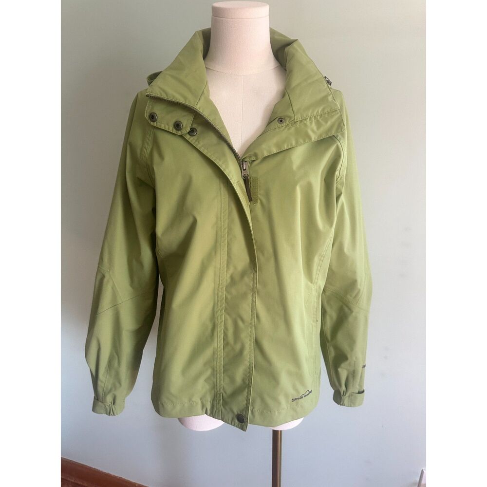 Eddie Bauer WeatherEdge Womens Waterproof Rain Jacket Kiwi Green Medium
